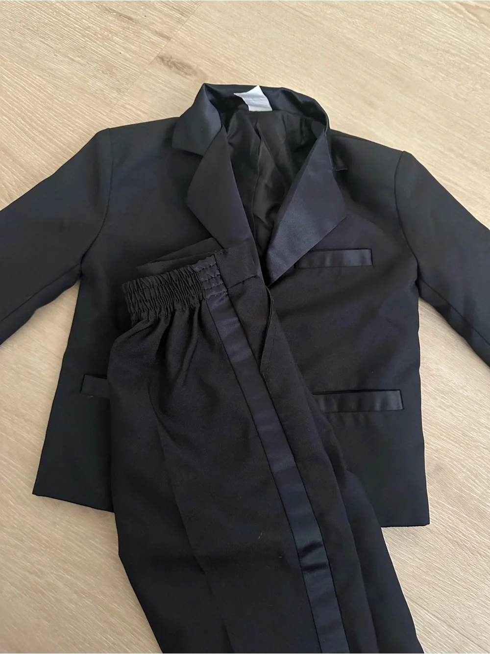 Classic Black Kids Suit Jacket, shirt and Pants